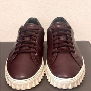 Salvatore Ferragamo Men’s Cube Leather Sneakers – Sophisticated Style